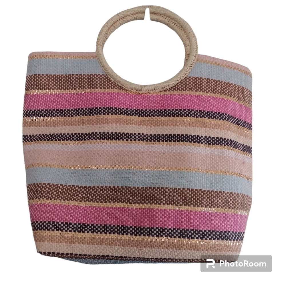 Dress Barn Paper Straw Tote Bag